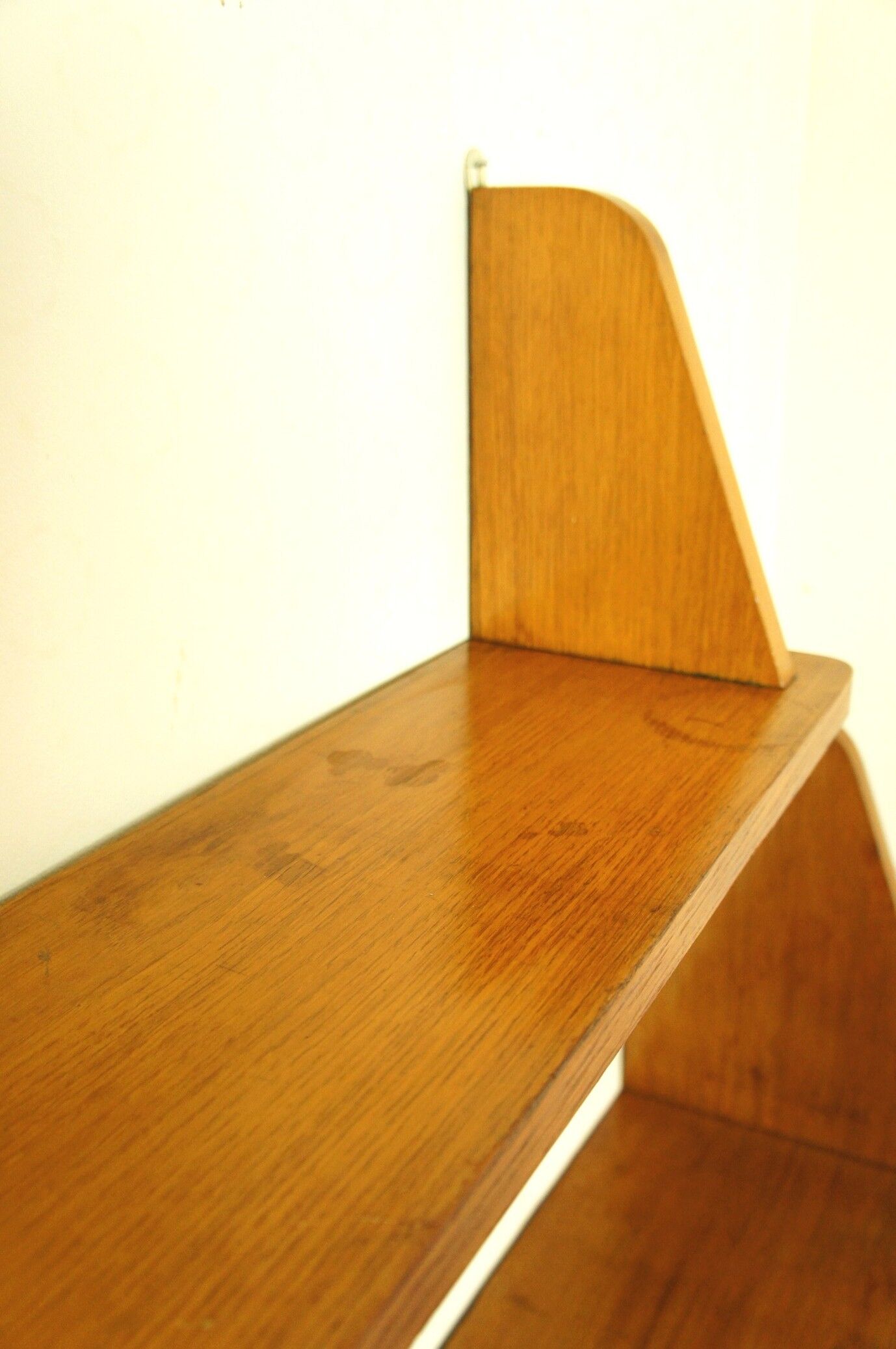 Set of 2 shelves solid oak 1950
