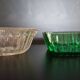 2 small glass dishes