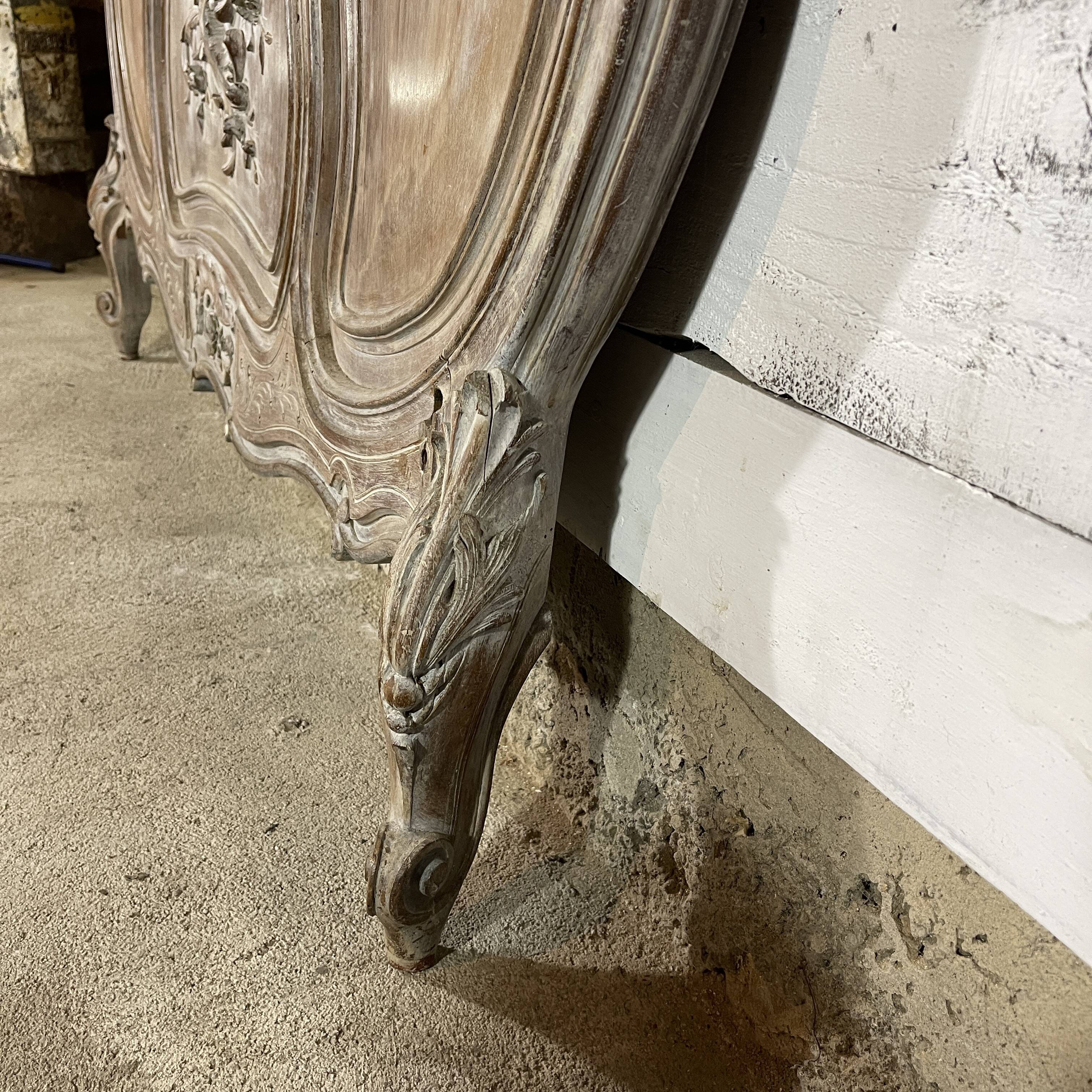 Louis XV rocaille headboard