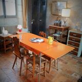 Table formica orange brand Rotub vintage