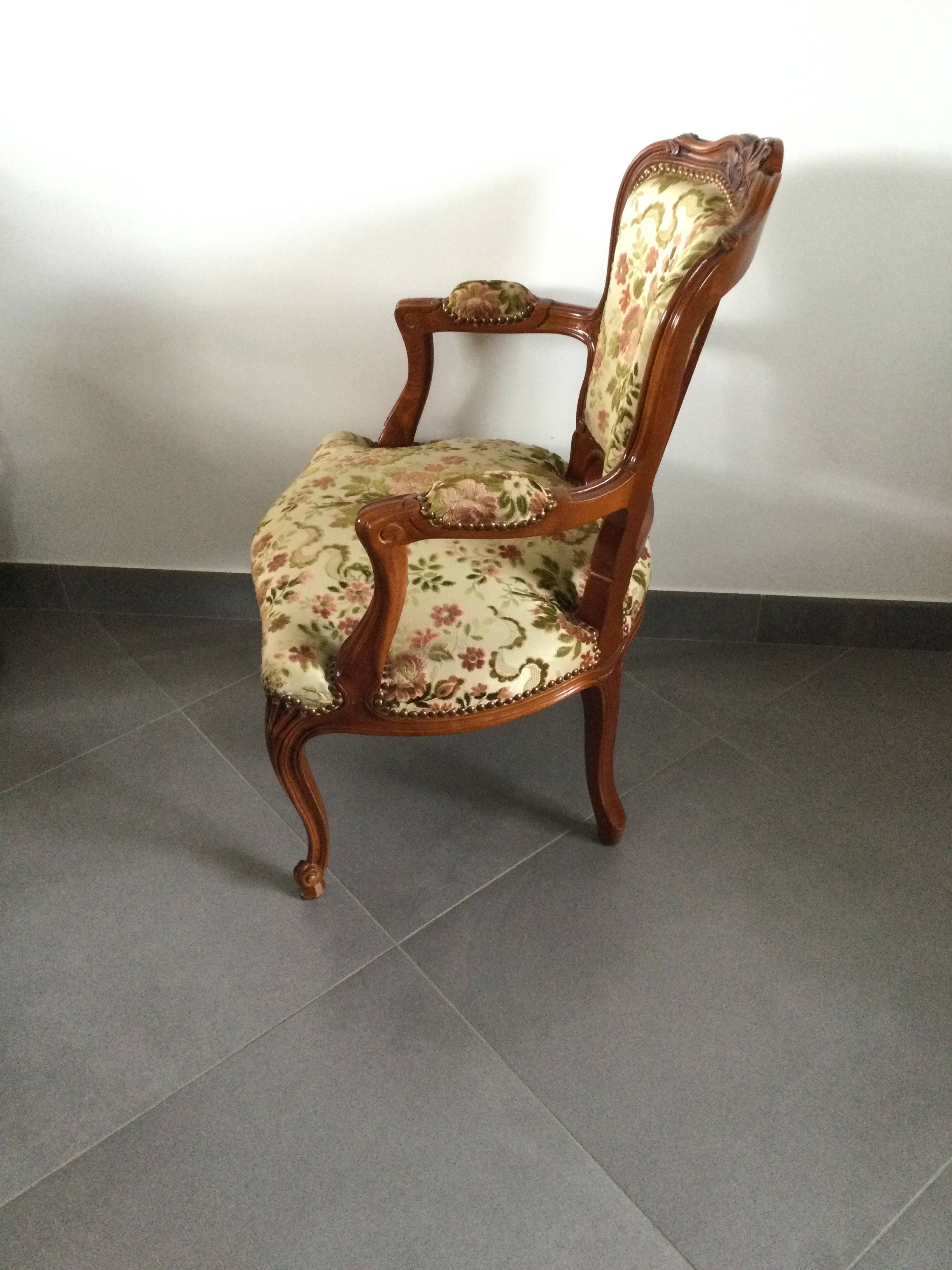 Louis XV Style Armchair In Cherry