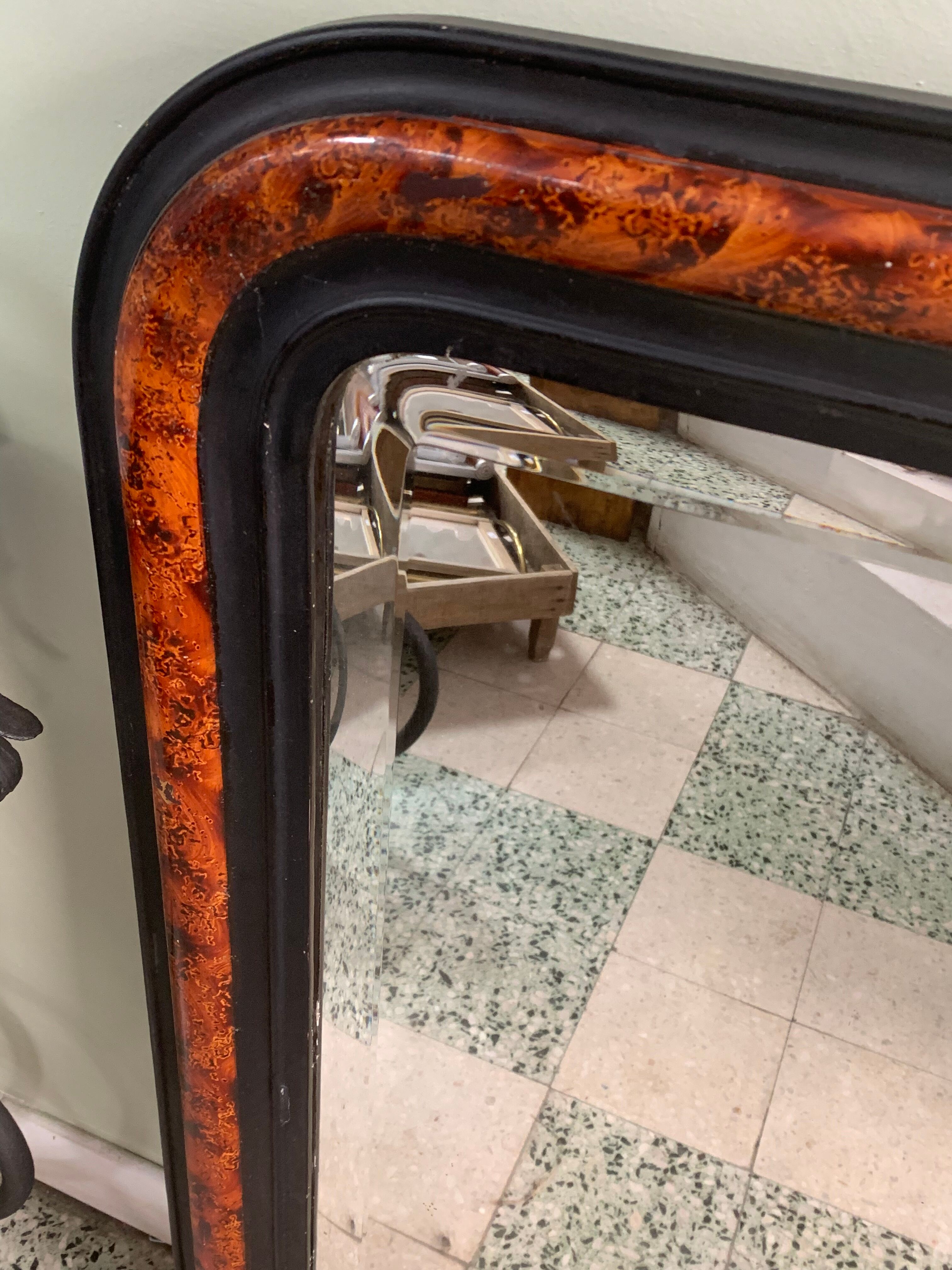 Old mirror, beveled ice, Louis-Philippe