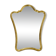 Curved wall mirror in gilded wood Chelini Firenze, mid-century, Italy, 1950s.