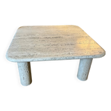 Travertine coffee table