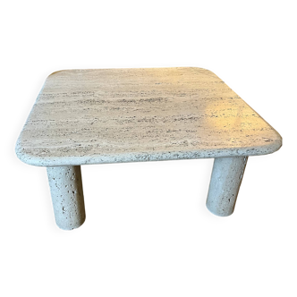 Travertine coffee table