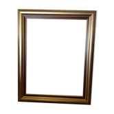 Gilded wood frame with an aged look without glass