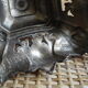 Candlestick old silver metal