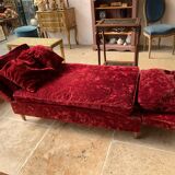 Red velvet daybed