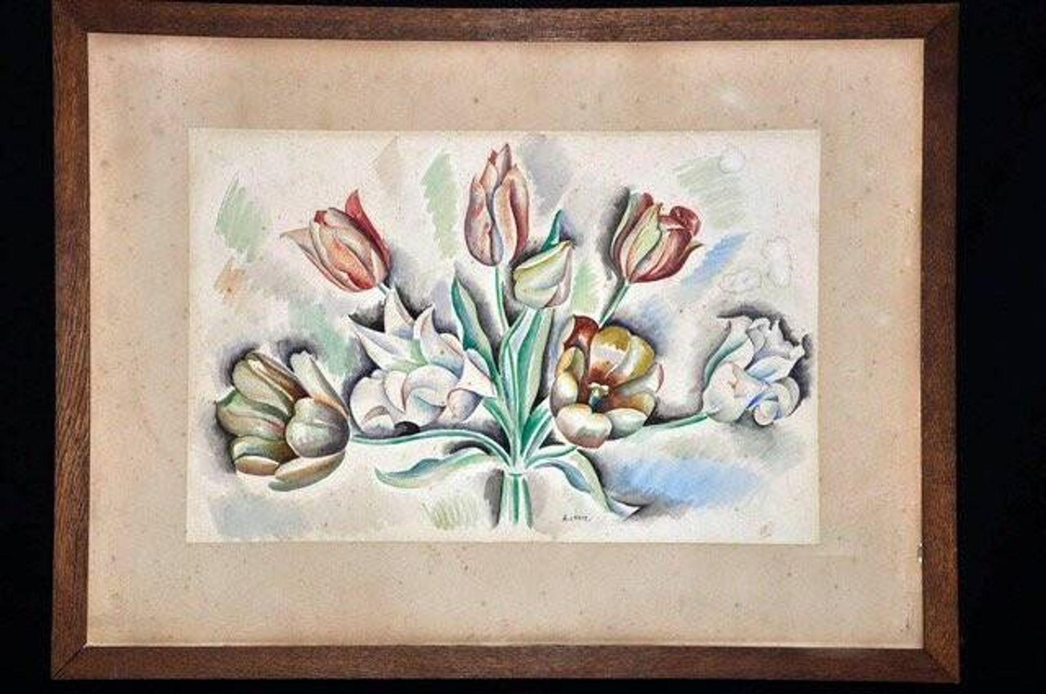 André Lhote watercolor on paper circa 1930