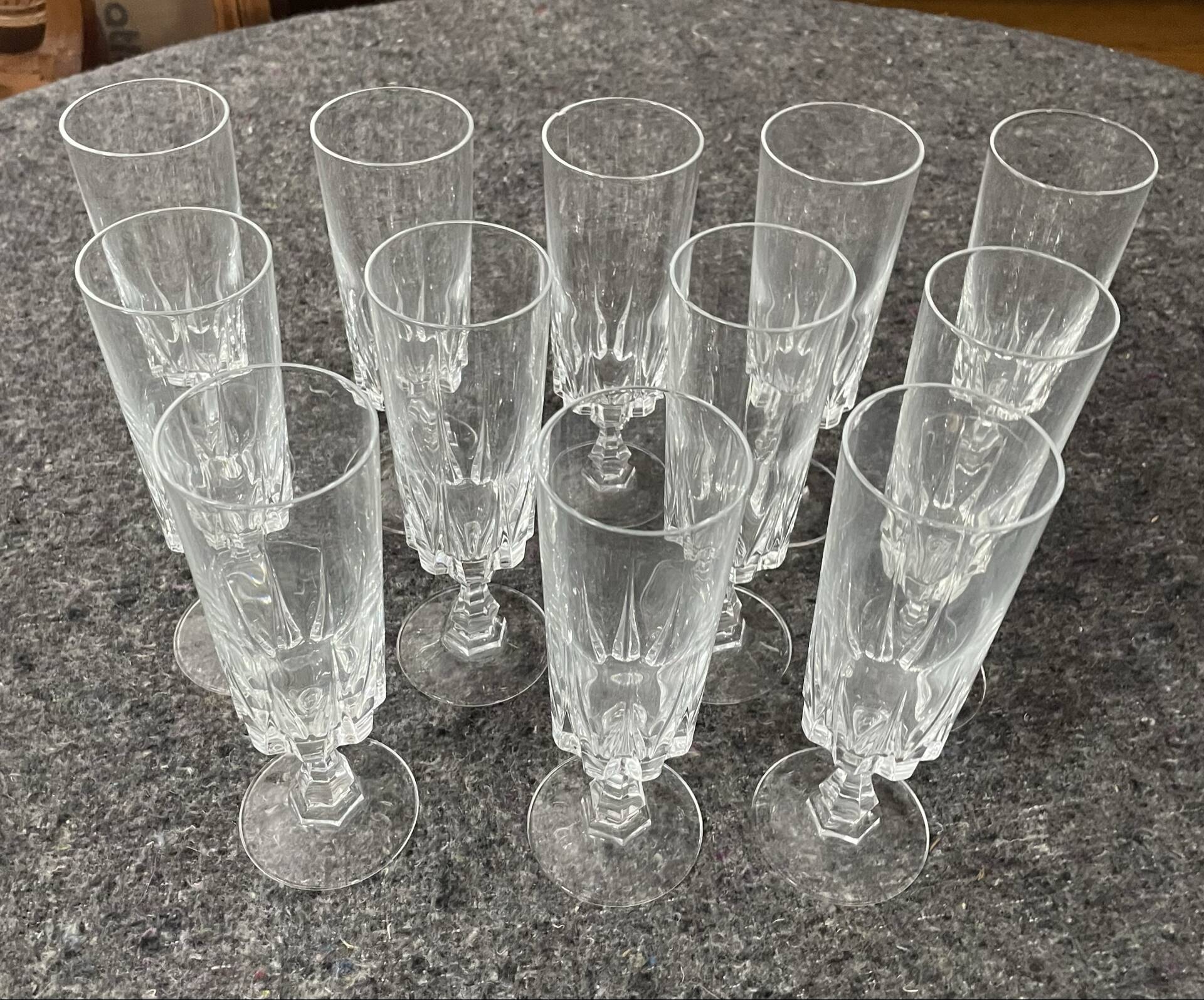 Detailed vintage glass walking service