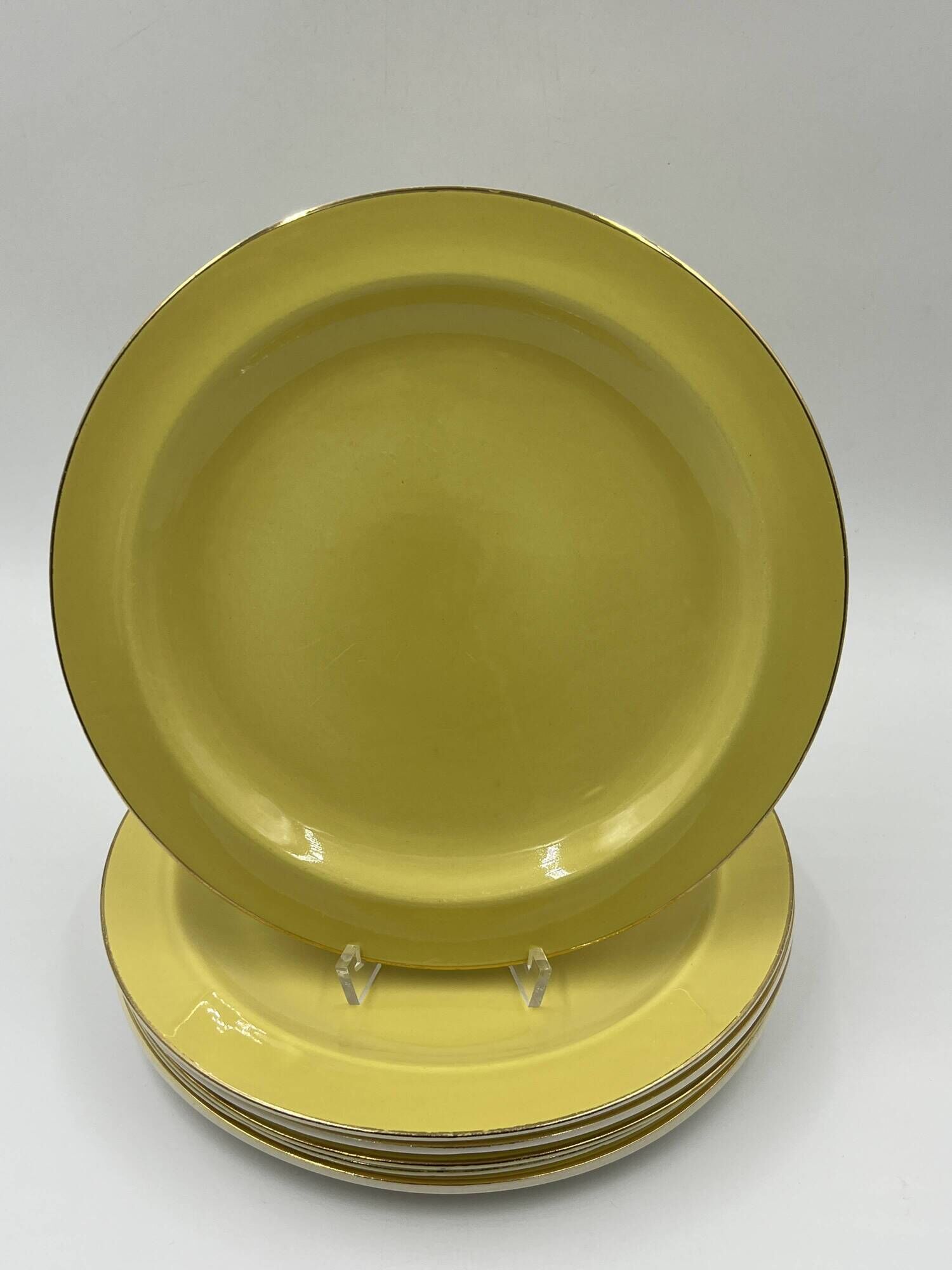Set of 6 Keralux Boch earthenware plates