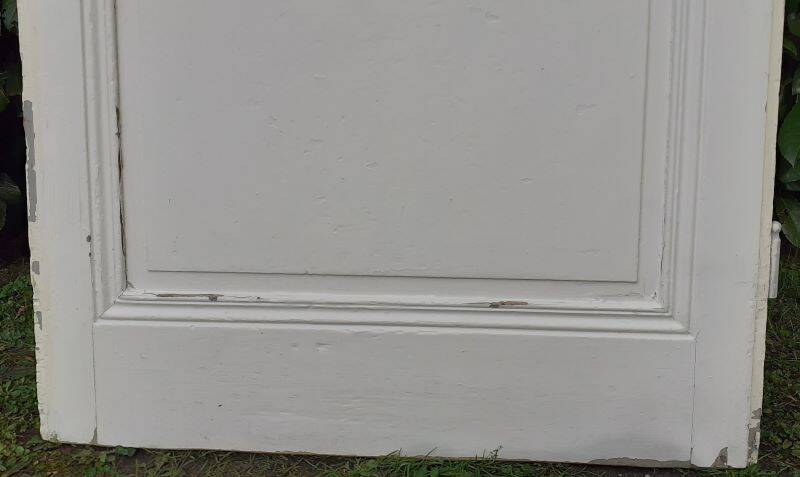 Communication door h221xL90cm old paneled, molded, interior
