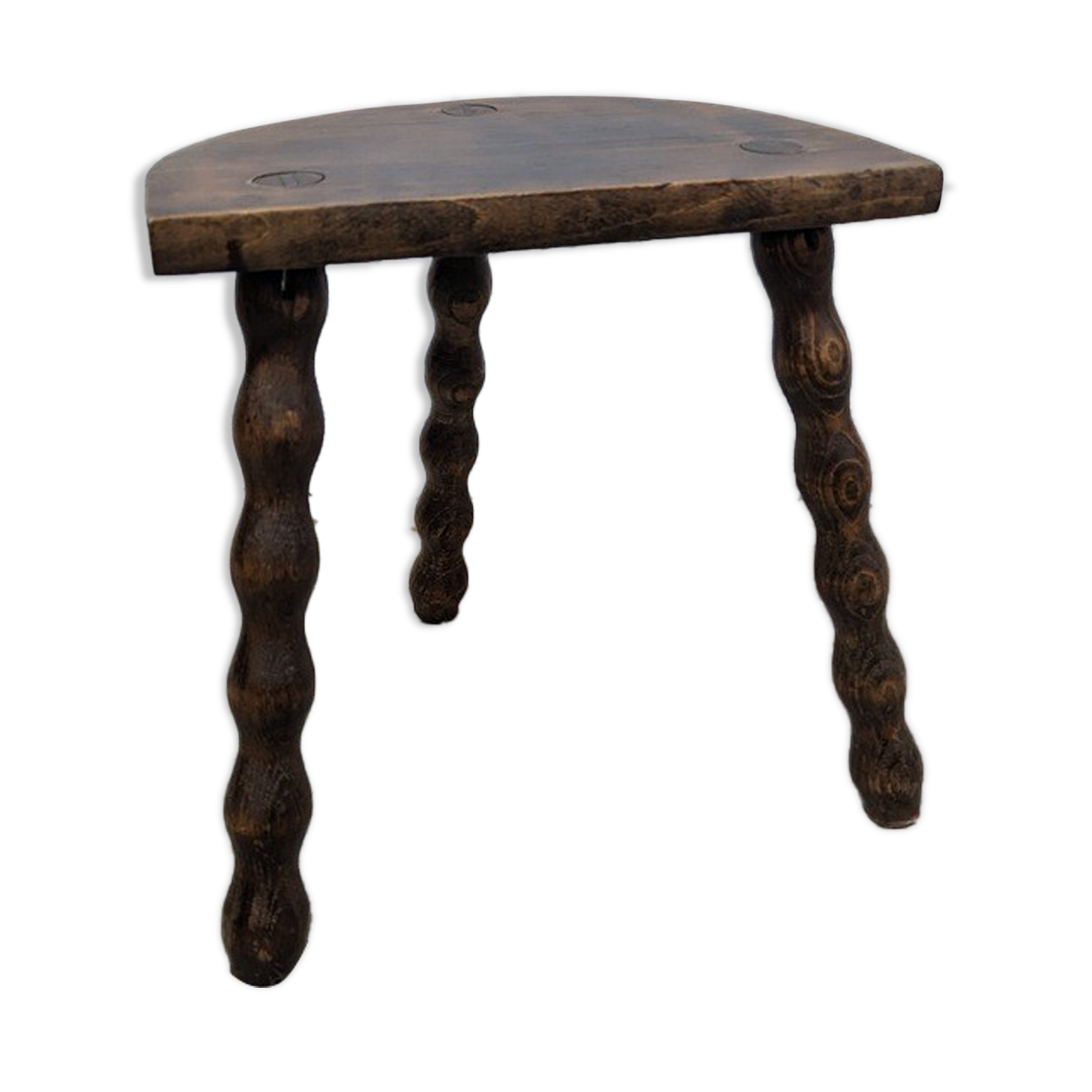 Wooden tripod stool