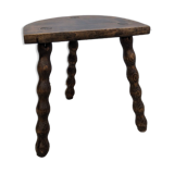 Wooden tripod stool