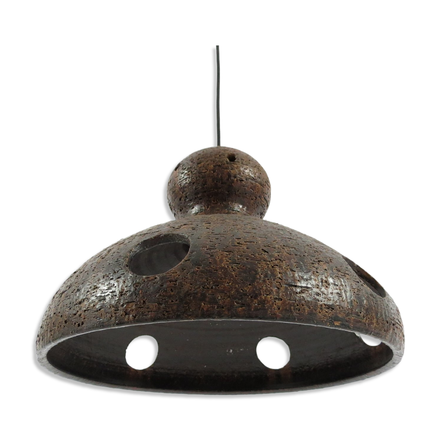 German vintage ceramic pendant lamp, 1960s