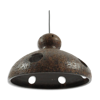 German vintage ceramic pendant lamp, 1960s