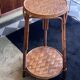 Side table / Occasional table Chestnut. Vintage rattan.