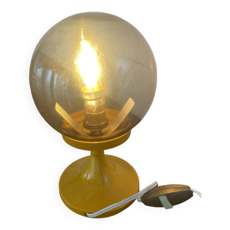 Lampe eye ball vintage jaune