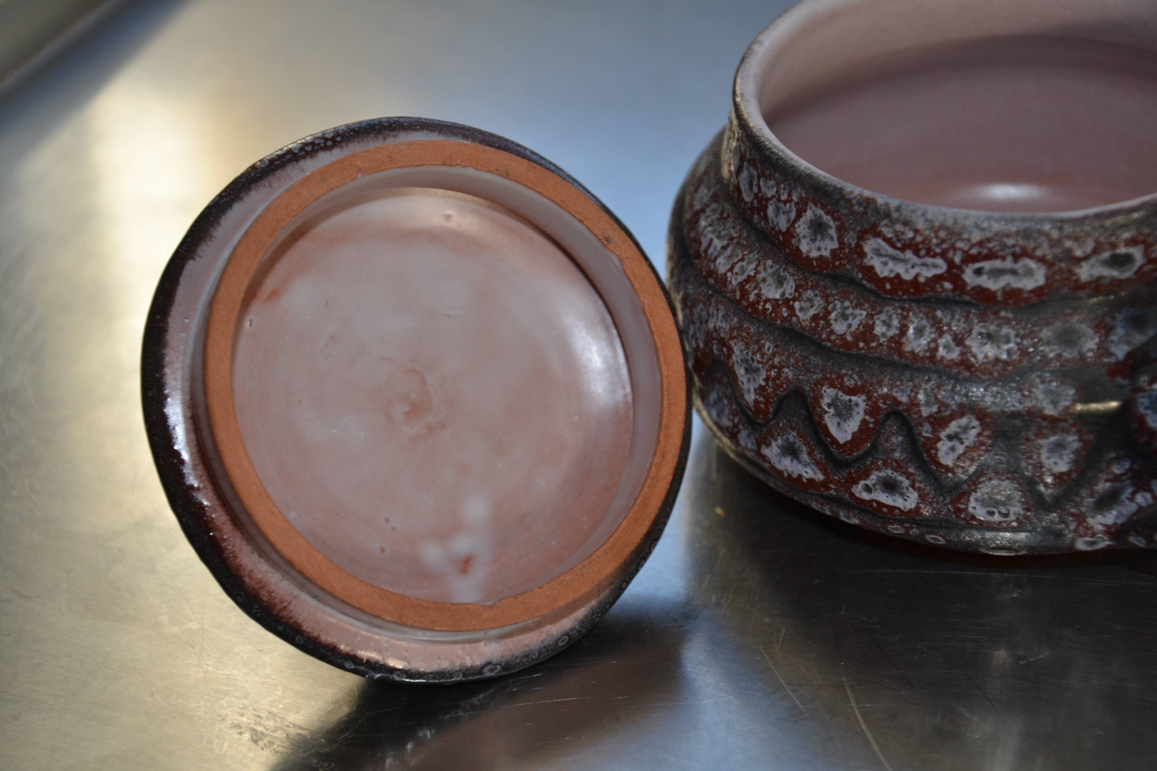 Ceramic pot with lid by Jean Austruy Vallauris