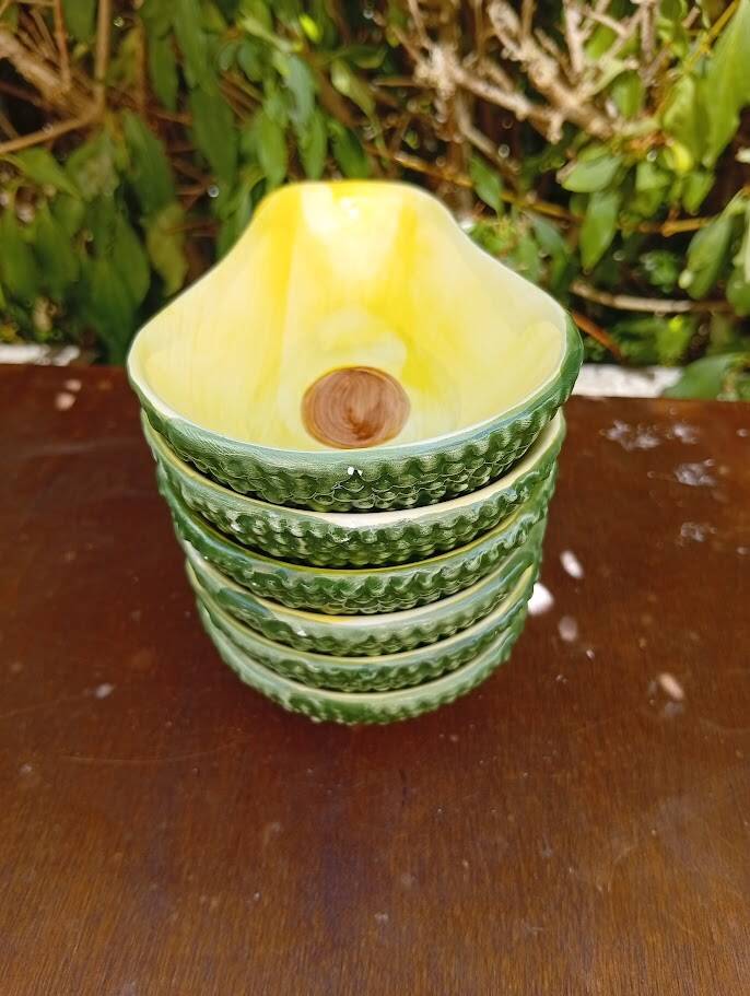 6 avocado bowls earthenware