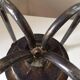 Large Swedish Silver-Plated Metal Candlestick, Modernist Vintage