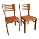 Paire de chaises Pierre Cruège – Modèle "Reconstruction" – 1950