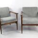 Fauteuil classique en velours côtelé, années 1970