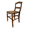 Chaise en bois ancien et cannage