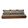 1970s wooden wall bench