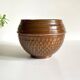 Planter by Villedieu copper vintage patina