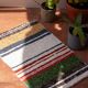 Handwoven recycled cotton rug - 40 x 60 cm