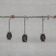 Trio of Unusual Brutalist Late 20th Swedish Pendant Lights