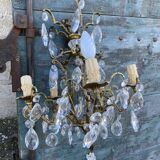 Chandelier cage bronze grapevines
