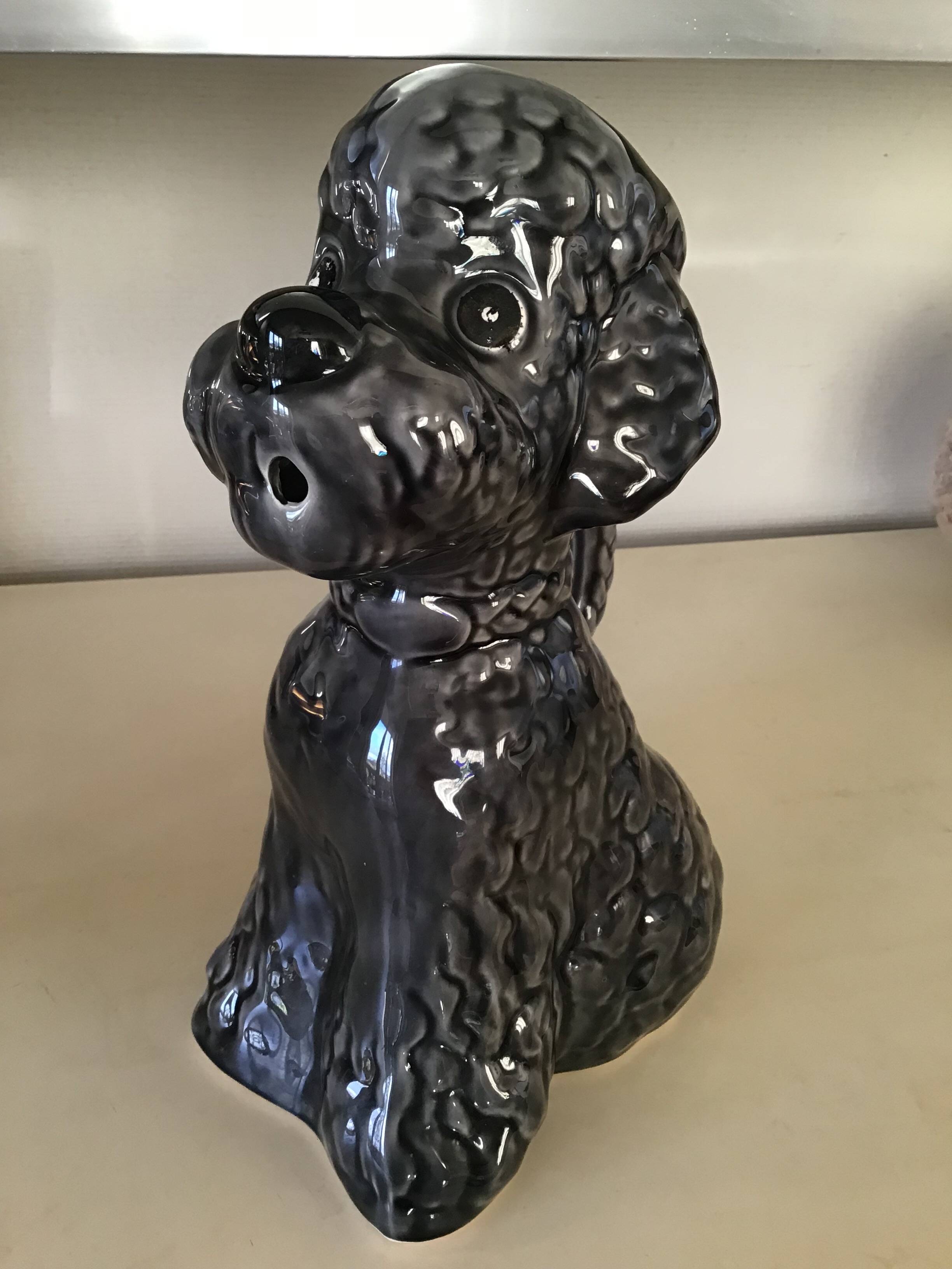 Zoomorphic ceramic water pot canishe dog