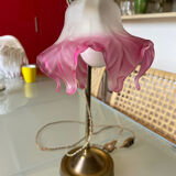Lampe en laiton et verre
