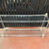 Plexi console double glass tray