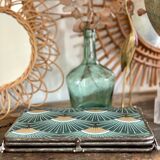 Vintage triptych barber mirror