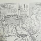 Old map of Siberia from 1928