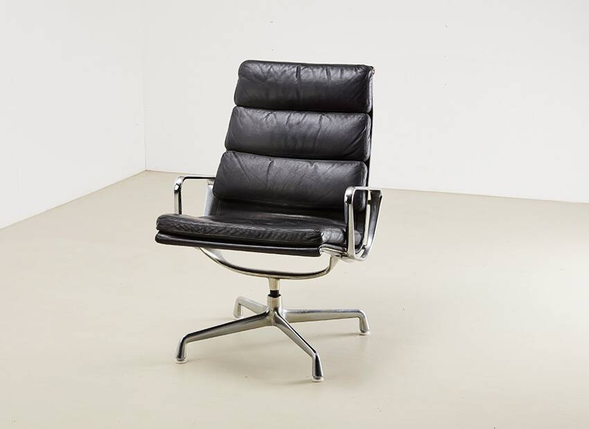Charles & Ray Eames EA216 Soft Pad Lounge Chair for Herman Miller 1969