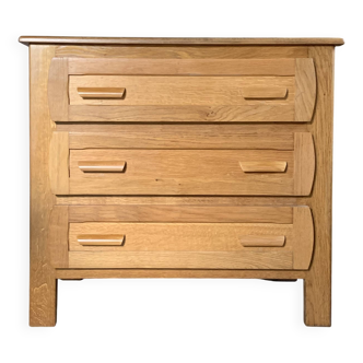 Vintage solid oak chest of drawers