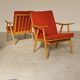 Pair of Boomerang armchairs by Antonin Suman for Ton (Thonet) 60