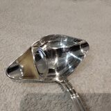 Silver-plated metal ladle for fat and lean meat, Ercuis silversmith, Louis XV, 29