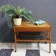 TV table with drawer and Glas tray 1970s Lanakroun Czech