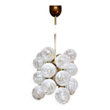 Vintage German sputnik pendant lamp glass snowballs 1970