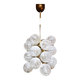 Suspension vintage spoutnik allemande boules de neige en verre 1970
