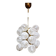 Vintage German sputnik pendant lamp glass snowballs 1970