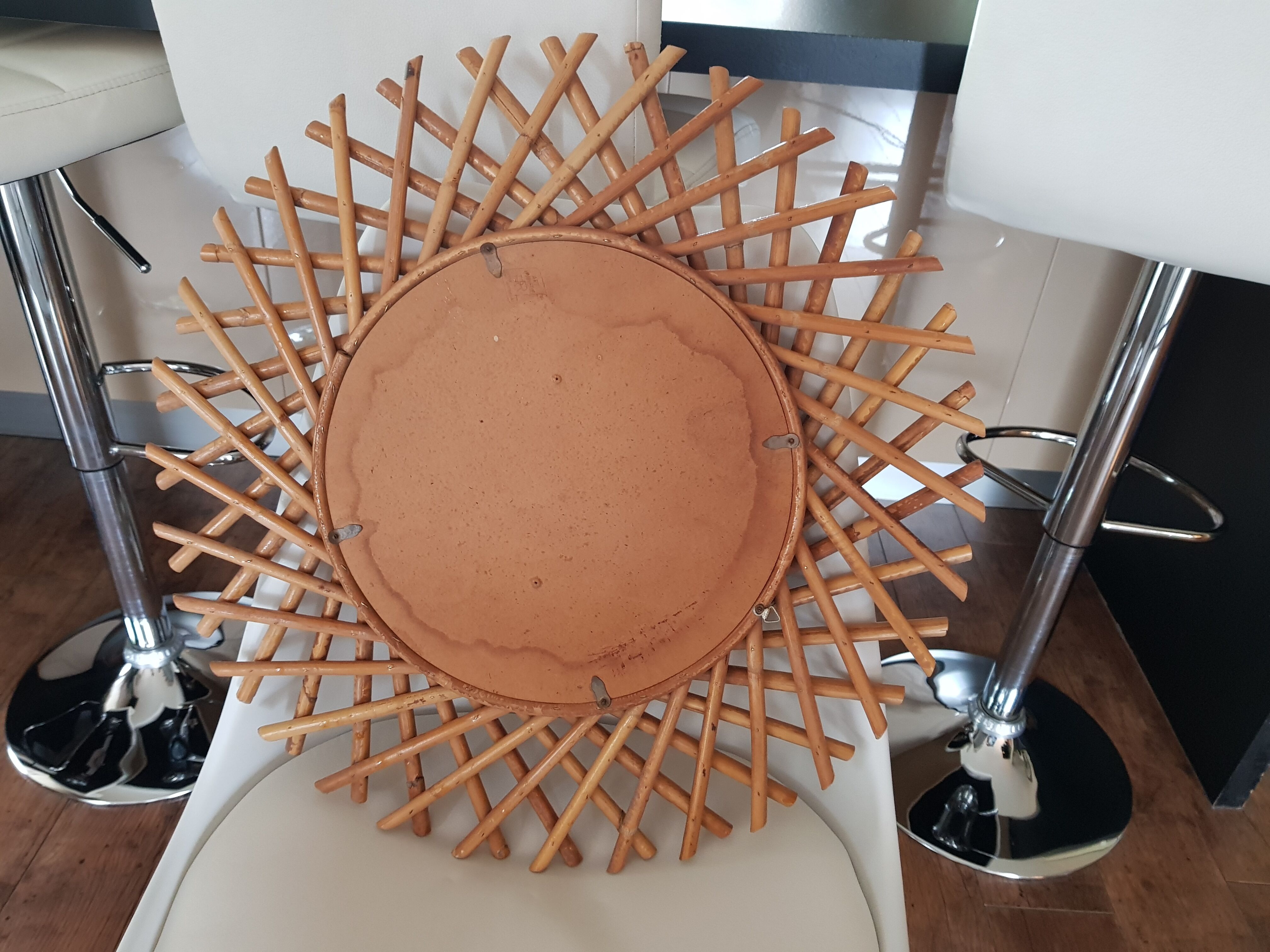Mirror rattan sun 55 cm