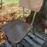 Brown formica chair