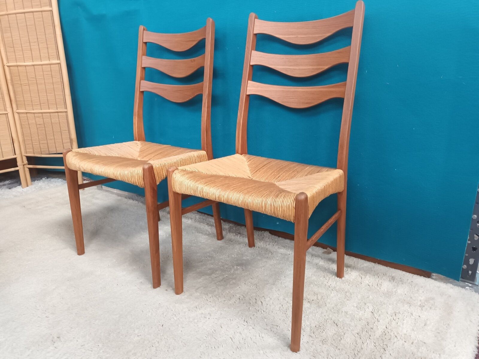 Series of 4 Danish teak chairs Arne Wahl Inversen