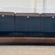 Vintage danish mid-century 3 person brown leather sofa by georg thams 1960s
